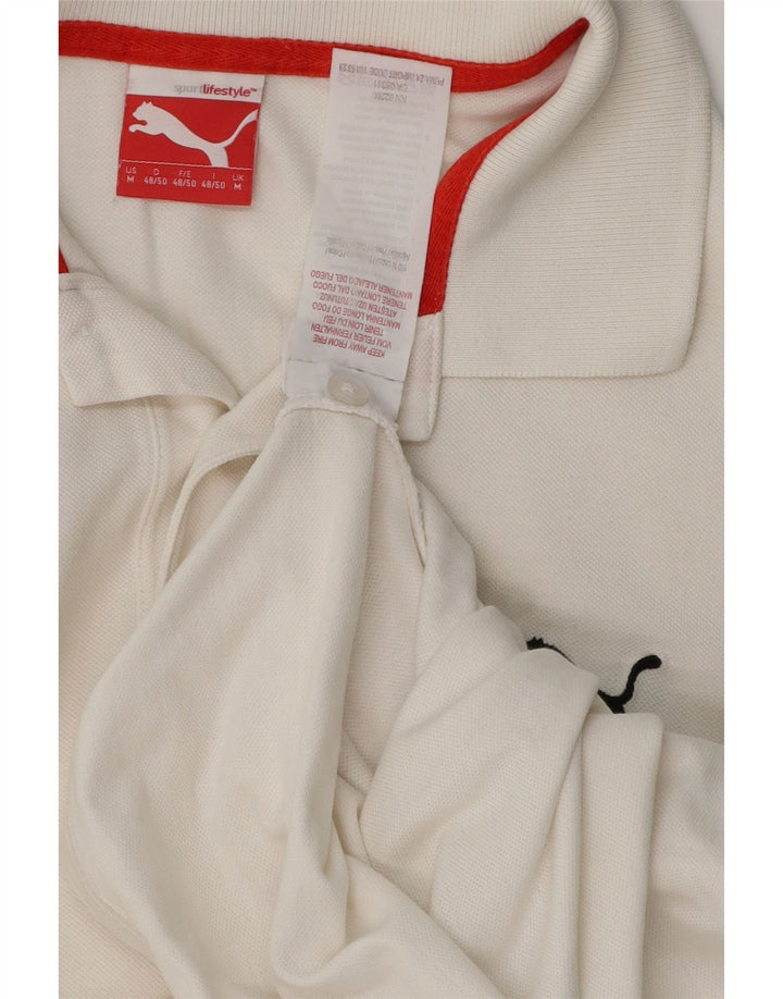 Puma herre poloshirt Medium hvid bomuld