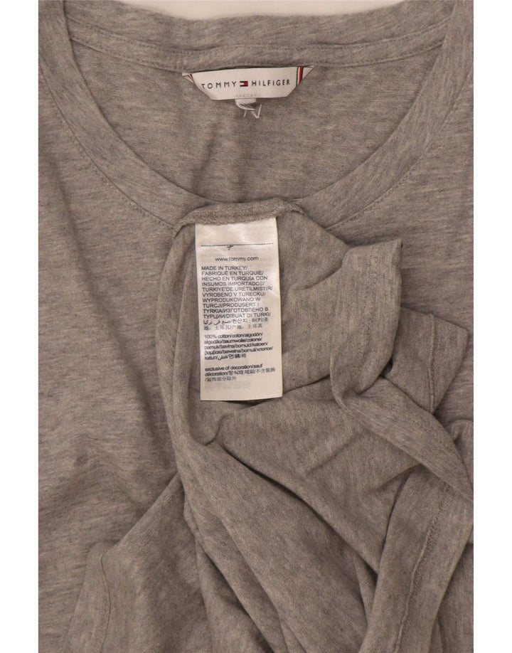 Tommy Hilfiger Herre T-Shirt Top Medium Grå Bomuld