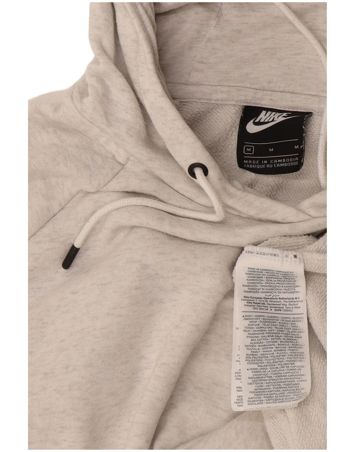 Nike Dame Hættetrøje UK 14 Medium Grey Bomuld
