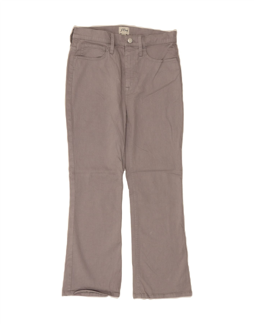 J. CREW Womens Bootcut Casual Trousers W27 L25 Grey Cotton Vintage J. Crew and Second-Hand J. Crew from Messina Hembry 