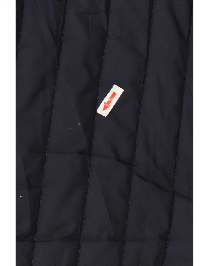 Adidas Dame Polstret Jakke UK 10 Small Navy Blue Polyester