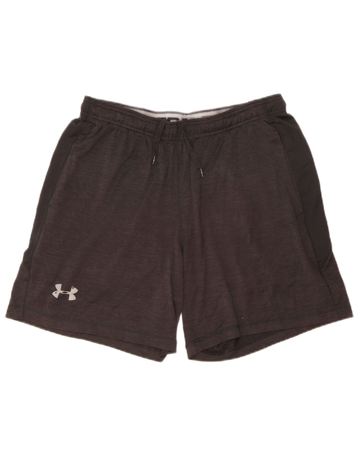 Under Armour Herre Sportshorts Store Sort Flecked
