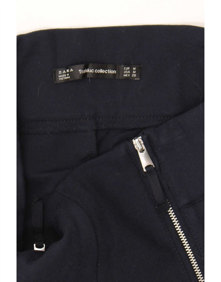 Zara Dame Leggings UK 12 Medium Navy Blue
