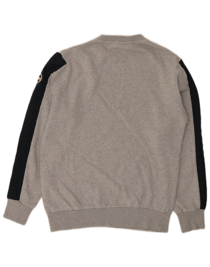 COLMAR Sweatshirt til mænd Small Grå Colourblock Bomuld