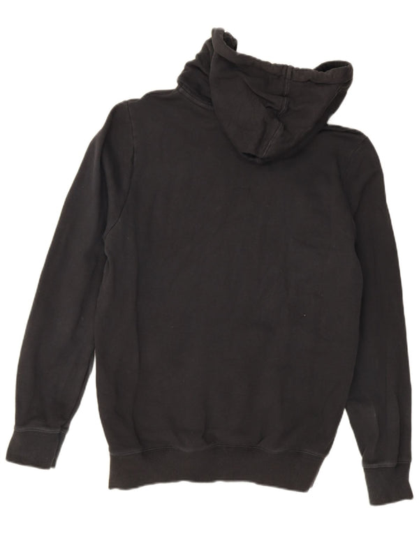 Rifle Mens Graphic Hoodie Jumper Large Black Cotton