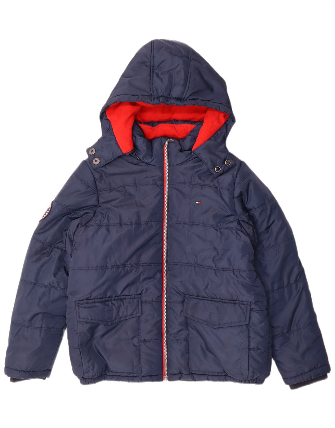 Tommy Hilfiger drenge hættepolstret jakke 14-15 år Stor marineblå