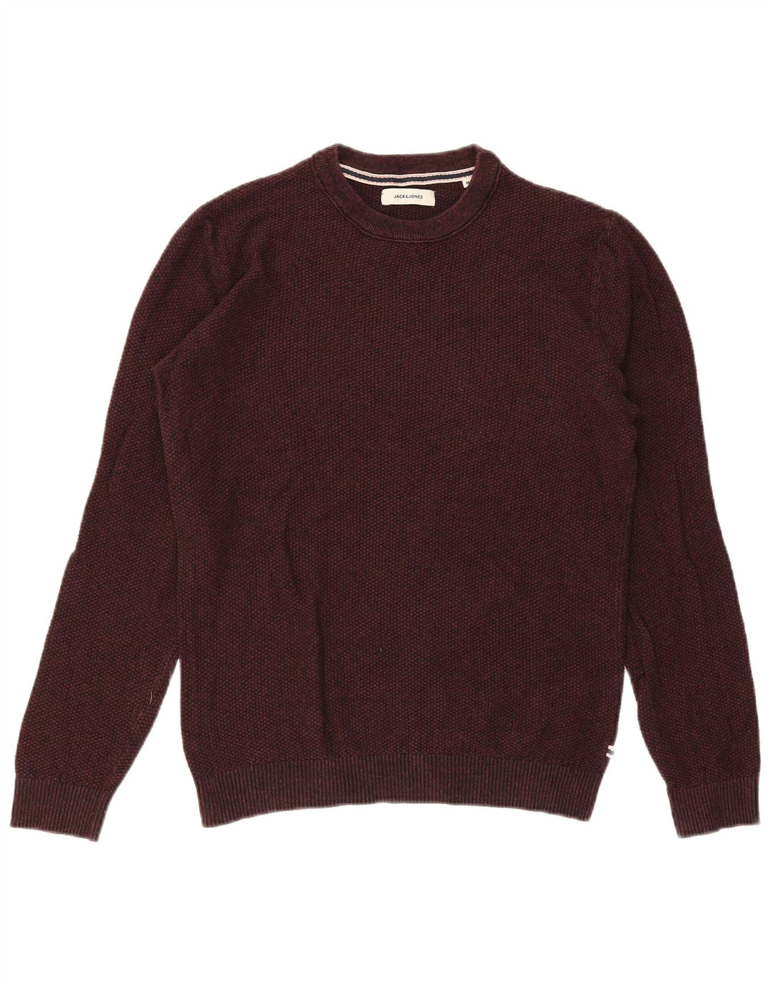 Jack & Jones herre sweater med rund hals, medium Bourgogne bomuld