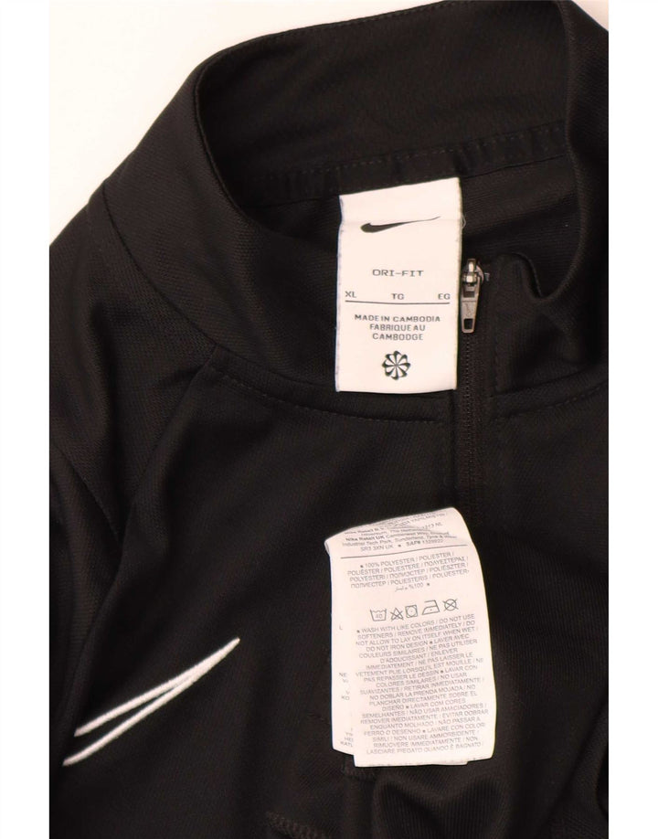 Nike herre Dri Fit træningsdragt topjakke XL sort polyester