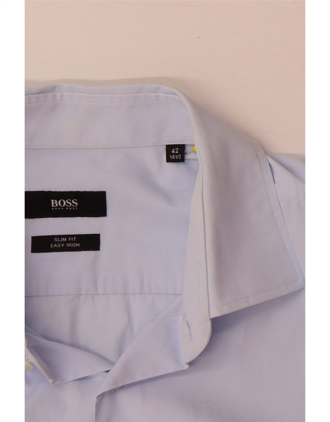 Hugo Boss Herre Slim Fit Skjorte Størrelse 42 16 1/2 Stor Blå