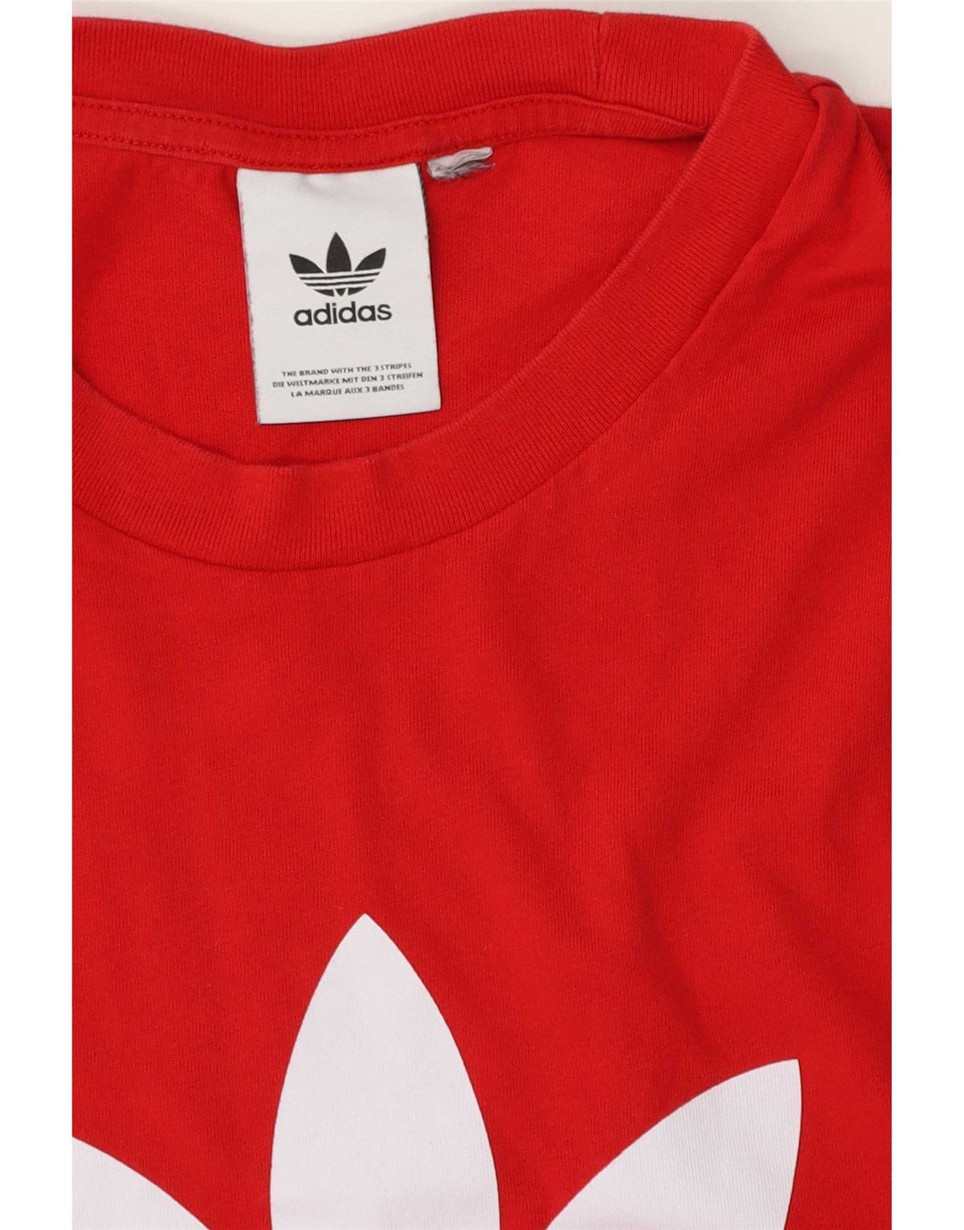 Adidas Herre Regular Graphic T-Shirt Top Stor Rød