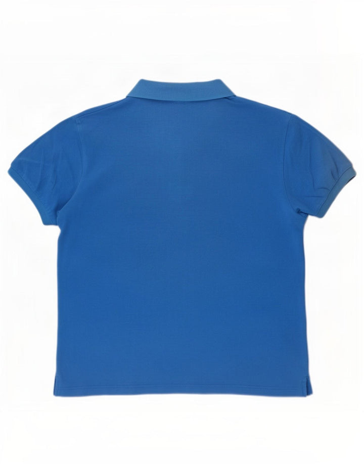 Adidas Polo Shirt til mænd, stor blå bomuld