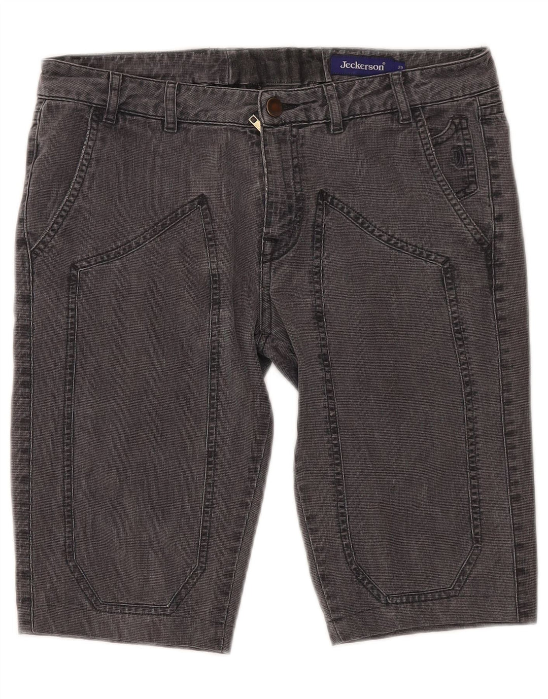 JECKERSON Chino Shorts til mænd W29 Mellem sort bomuld