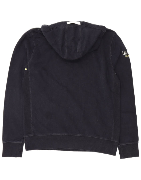 Tommy Hilfiger Dame Vintage Fit Grafisk Hoodie Jumper XL Marineblå Bomuld