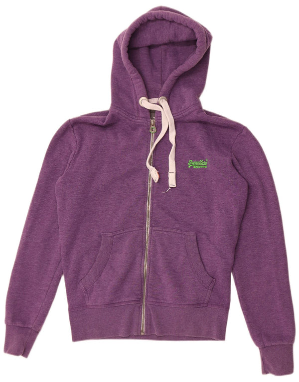 Superdry Hættetrøje med lynlås til mænd Medium Lilla Bomuld