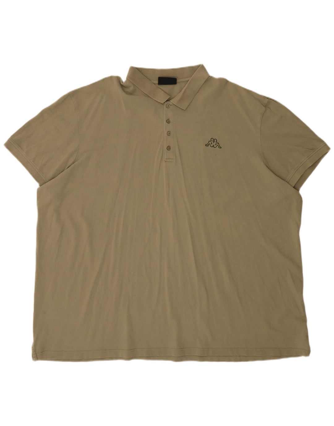 Kappa herre poloshirt 6XL Khaki Bomuld