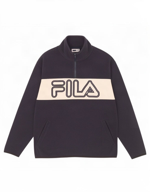 Fila Boys grafisk fleecetrøje 13-14 år Stor marineblå farveblok