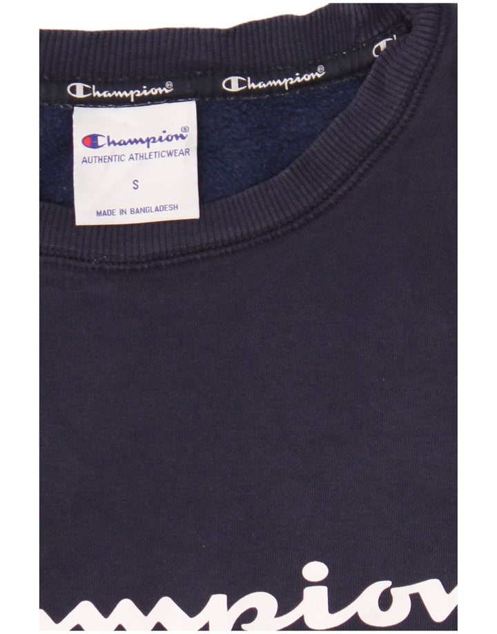 Champion Herre grafisk sweatshirt Jumper lille marineblå bomuld
