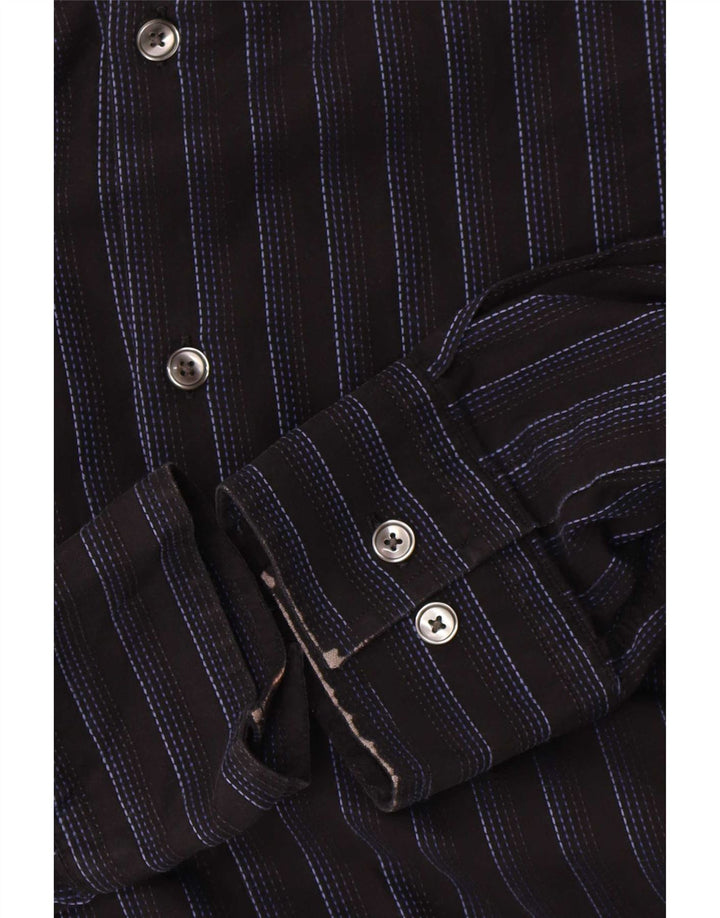 Hugo Boss Herreskjorte str. 41 16 Stor sortstribet bomuld