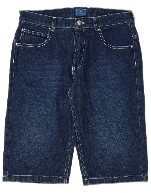 Fay Boys Denim Shorts 15-16 år W28 Blå Bomuld
