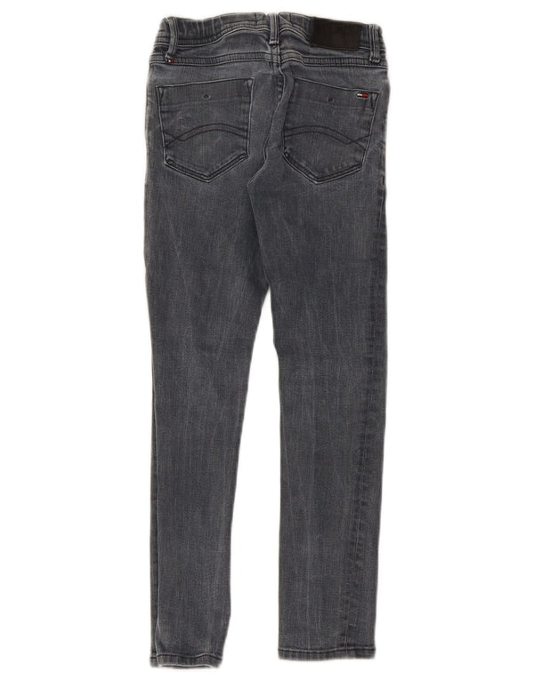 TOMMY HILFIGER Piger Skinny Jeans 7-8 år W20 L22 Grå Bomuld