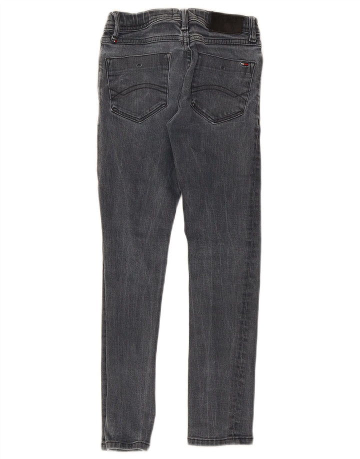 TOMMY HILFIGER Piger Skinny Jeans 7-8 år W20 L22 Grå Bomuld