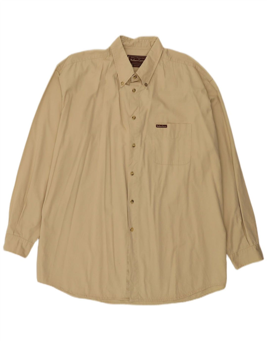 Marlboro Classics Herreskjorte 3XL Beige Bomuld