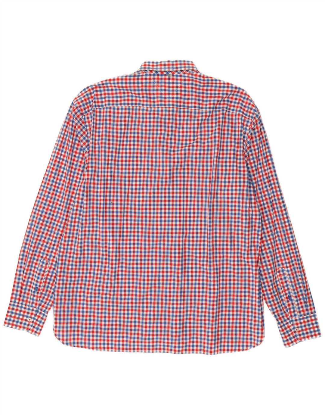 Tommy Hilfiger Herre Custom Fit skjorte 2XL Rød Gingham Bomuld