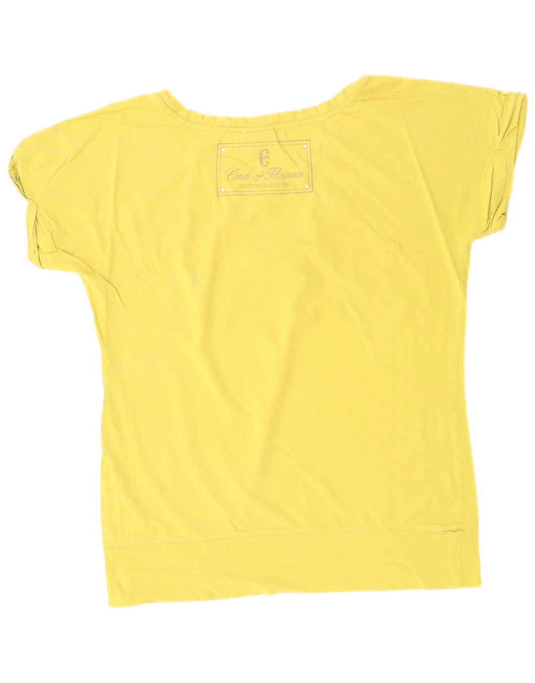 CONTE OF FLORENCE Dame T-Shirt Top UK 14 Medium Khaki Bomuld