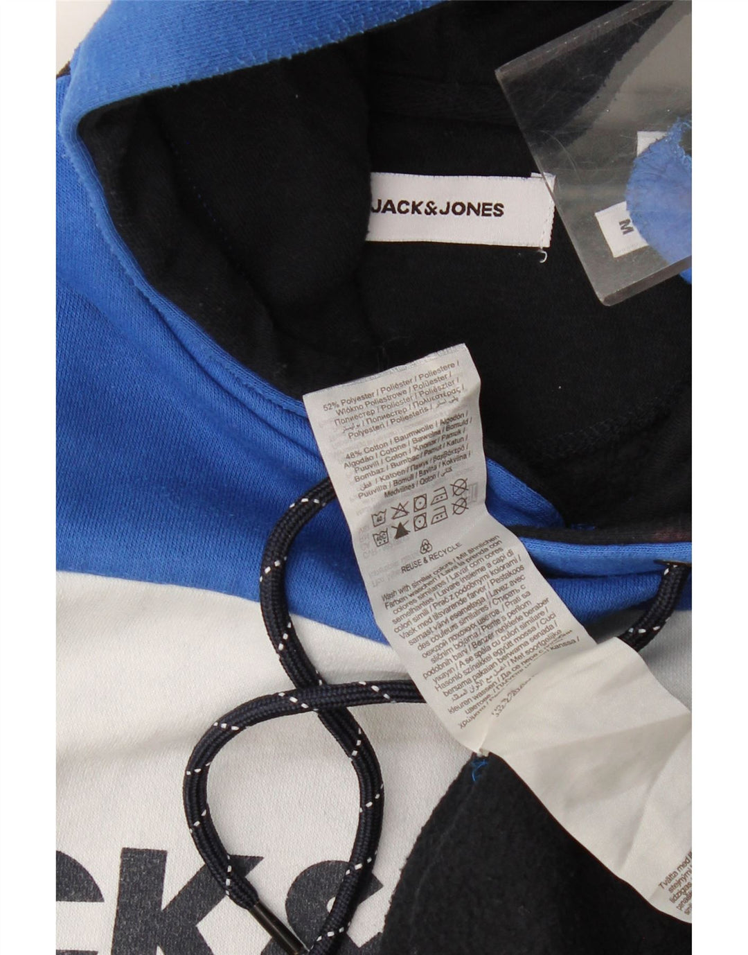 Jack & Jones Herre grafisk hættetrøje Jumper Medium Flerfarvet Colourblock