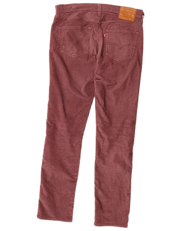 Levi's Womens 511 Slim Corduroy Bukser W32 L34 Burgundy