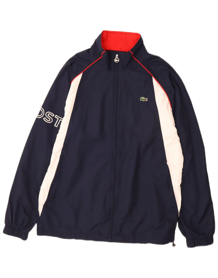 Lacoste Træningsdragt til mænd Top jakke Størrelse 3 Small Navy Blue Colourblock