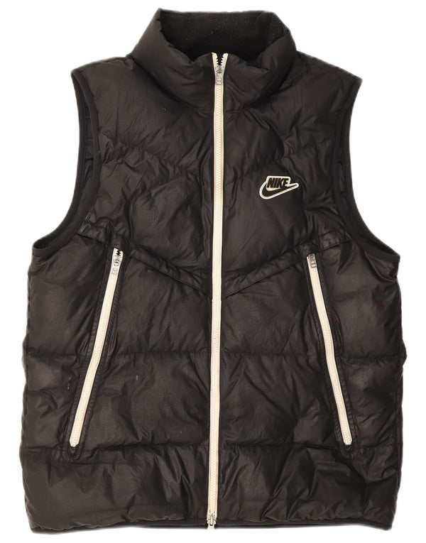 Nike Herre Polstret Gilet UK 38 Medium Black Polyester