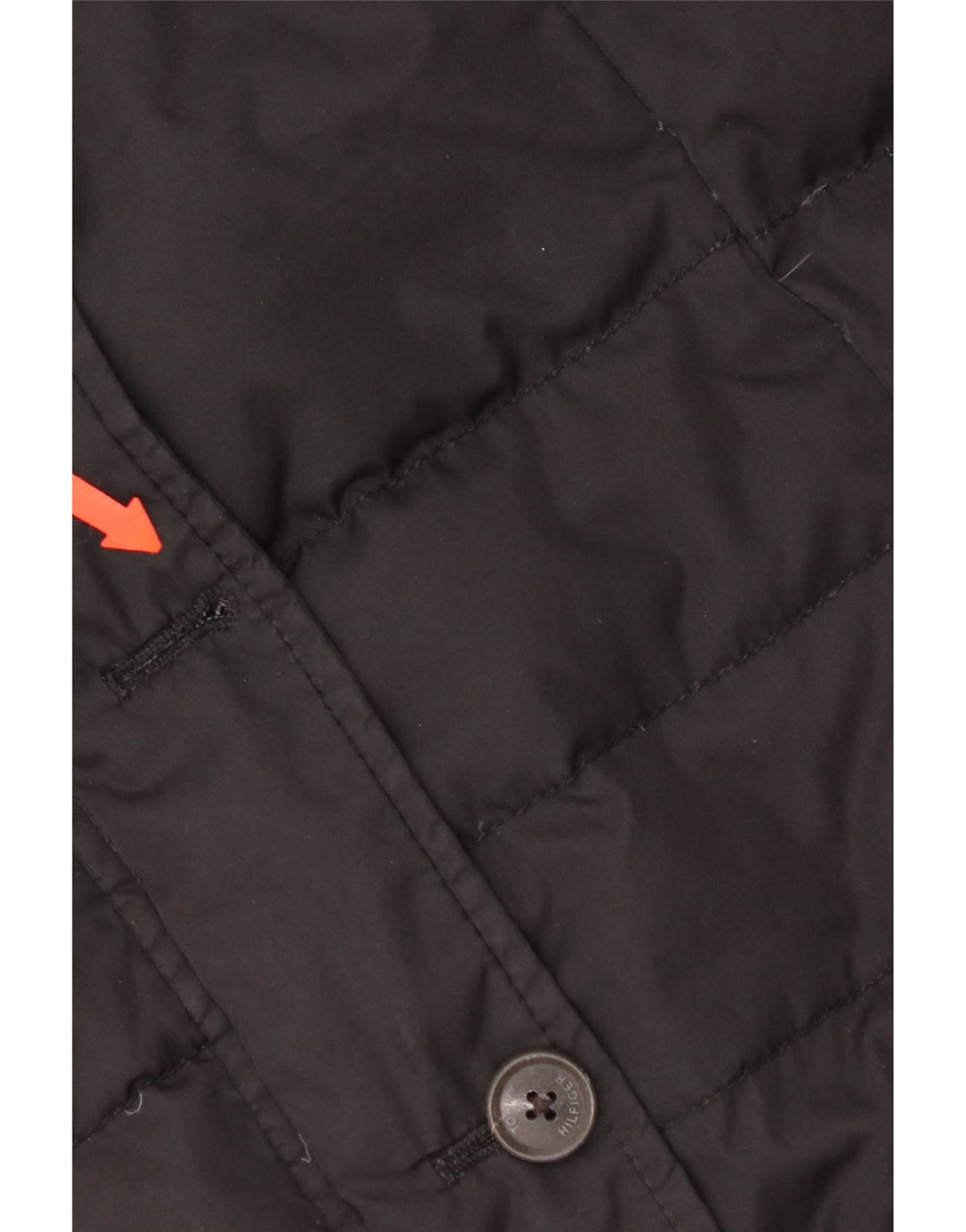 Tommy Hilfiger Dame Polstret Gilet UK 14 Large Black Polyester