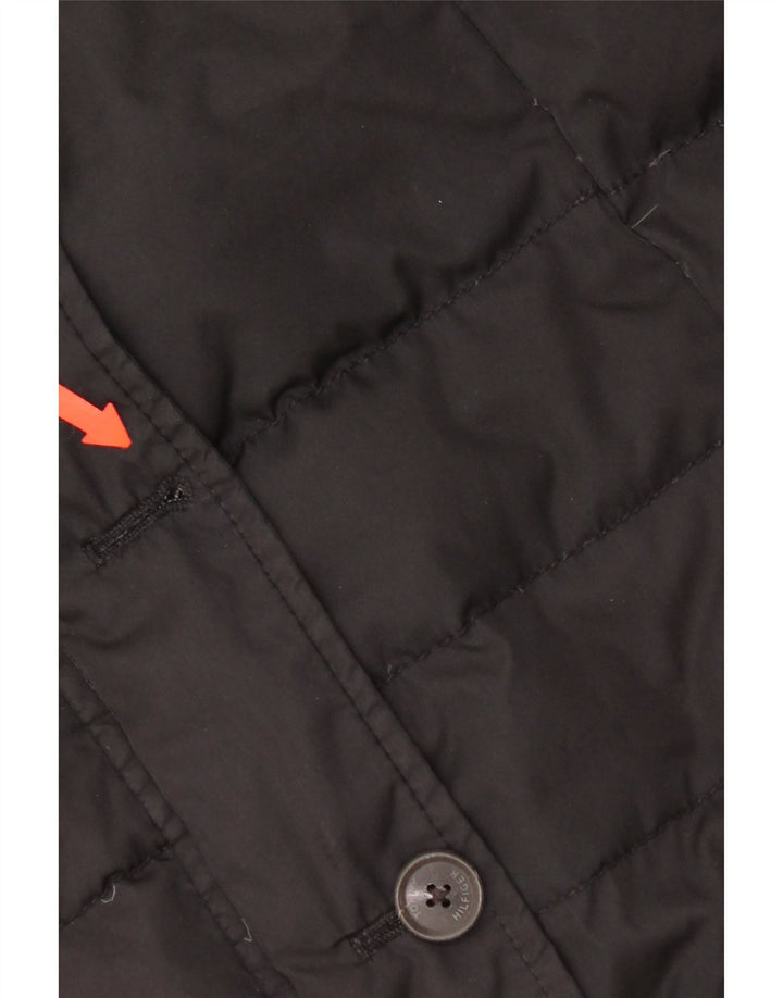 Tommy Hilfiger Dame Polstret Gilet UK 14 Large Black Polyester