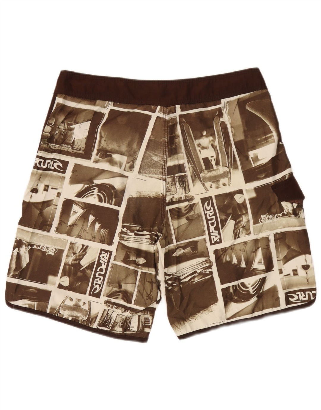 Rip Curl Herre grafiske svømmeshorts XL Brun Patchwork
