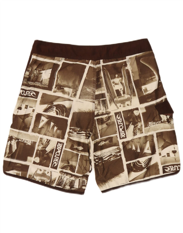 Rip Curl Herre grafiske svømmeshorts XL Brun Patchwork