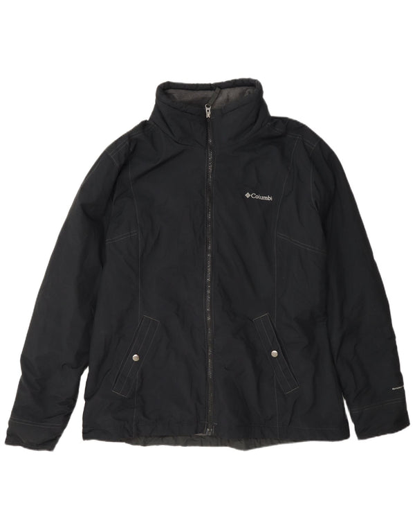 Columbia Womens Omni-Shield Windbreaker Jacket UK 18 XL Sort Nylon