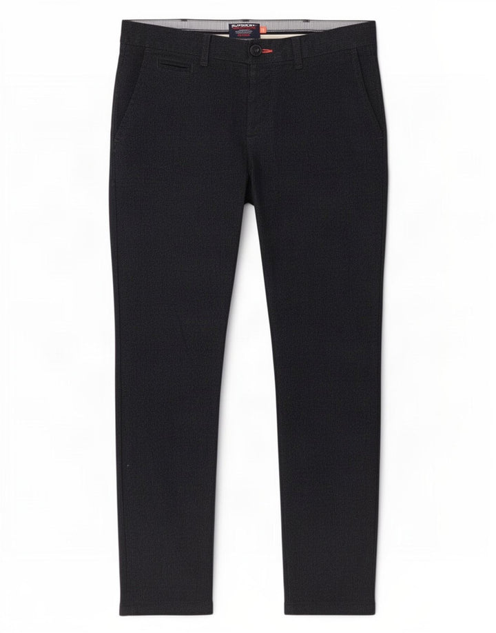Superdry Slim Chino-bukser til mænd W32 L29 Marineblå