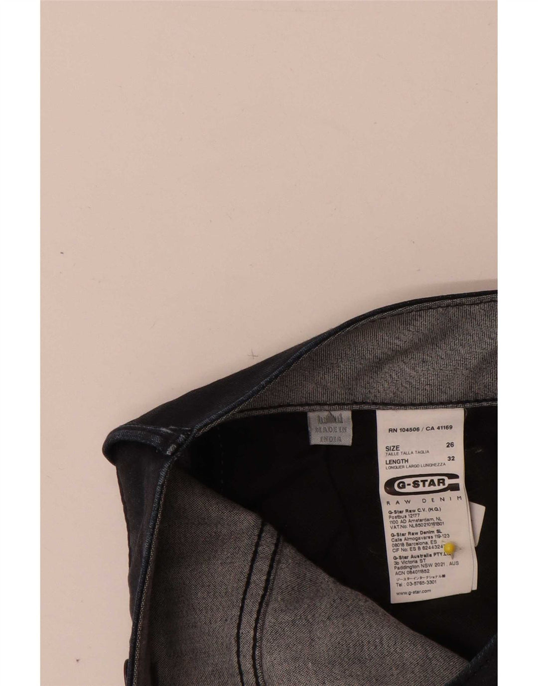 G-Star Dame Slim Jeans W26 L32 Marineblå Bomuld