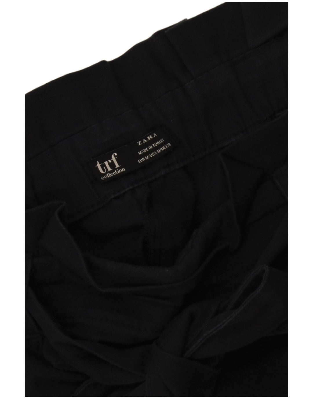 Zara kvinders højtaljede chinoshorts Medium W28 Marineblå