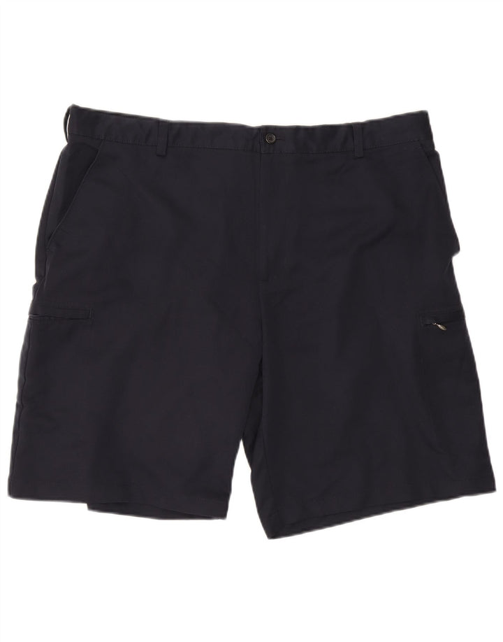 Izod Classic Cargo Shorts til mænd W40 XL Marineblå polyester