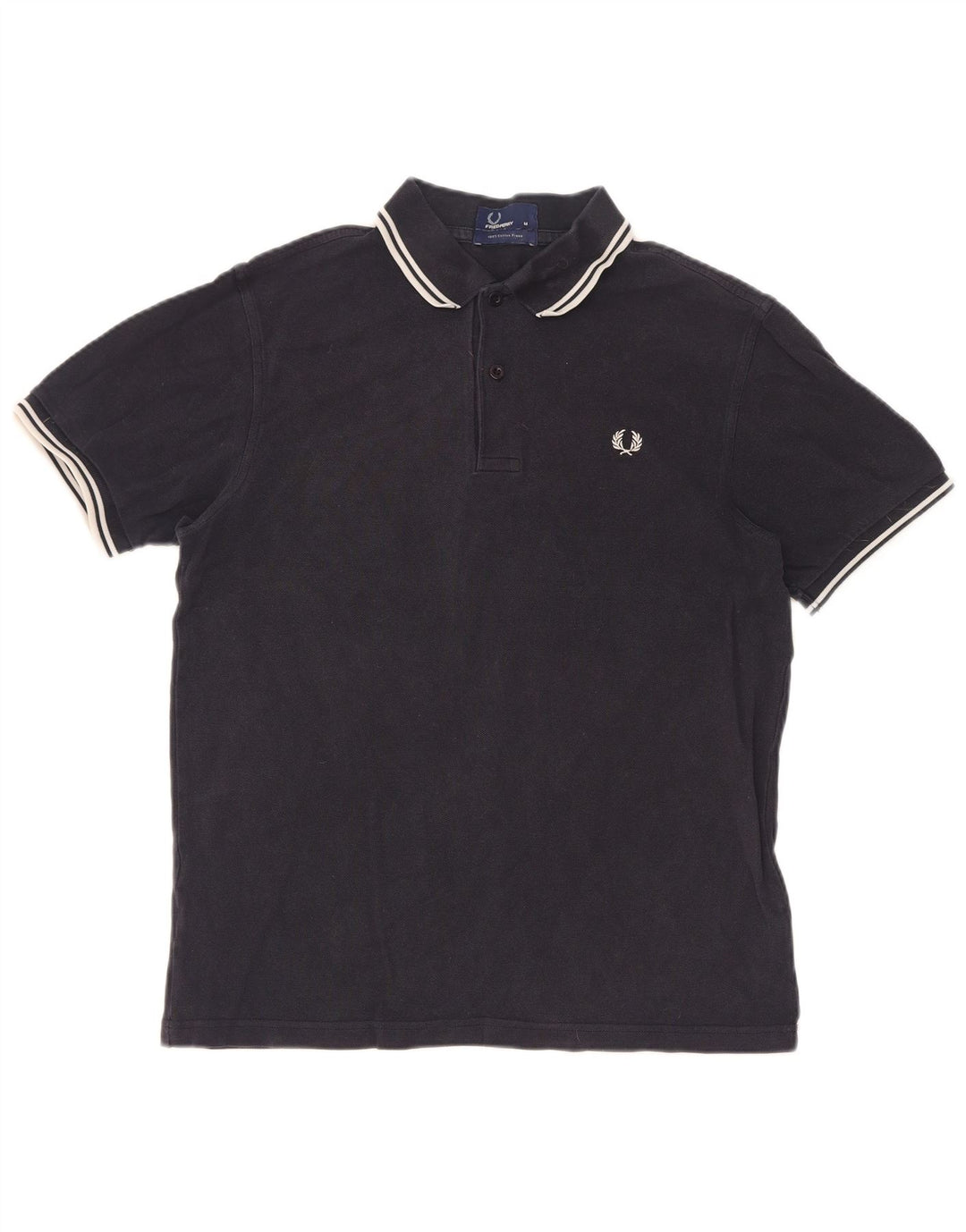 Fred Perry Herre poloshirt Medium marineblå stribet bomuld