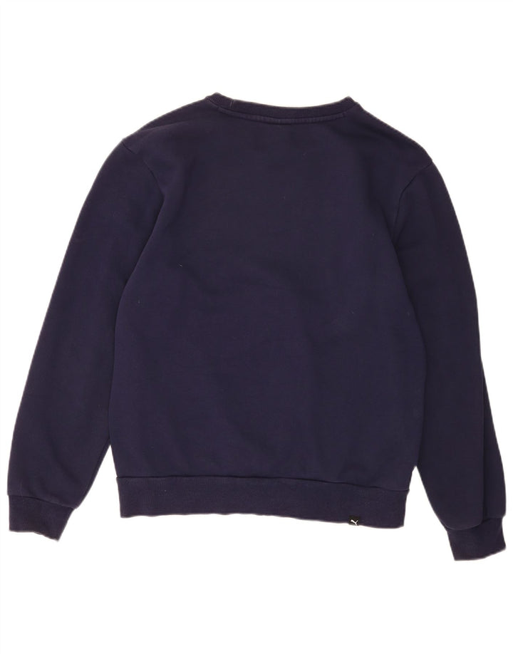 Puma Herre grafisk sweatshirt Jumper Medium Navyblå Bomuld