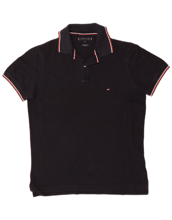 Tommy Hilfiger Herre Slim Fit Polo Shirt Medium Navyblå stribet bomuld