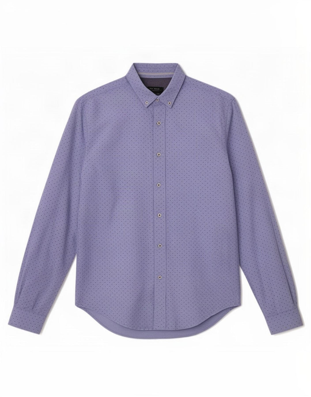Zara Herre Slim Fit skjorte Medium Blue Spotted