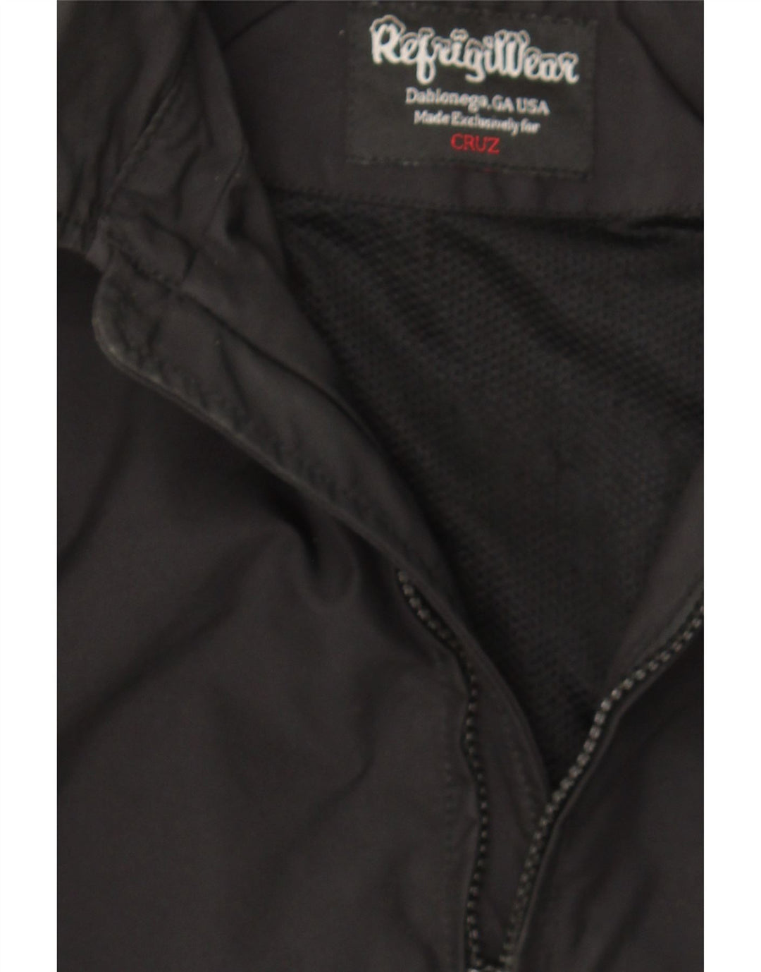 REFRIGIWEAR Boys Cruz Hooded Bomber Jacket 11-12 Years Black Polyamide Vintage Refrigiwear and Second-Hand Refrigiwear from Messina Hembry 