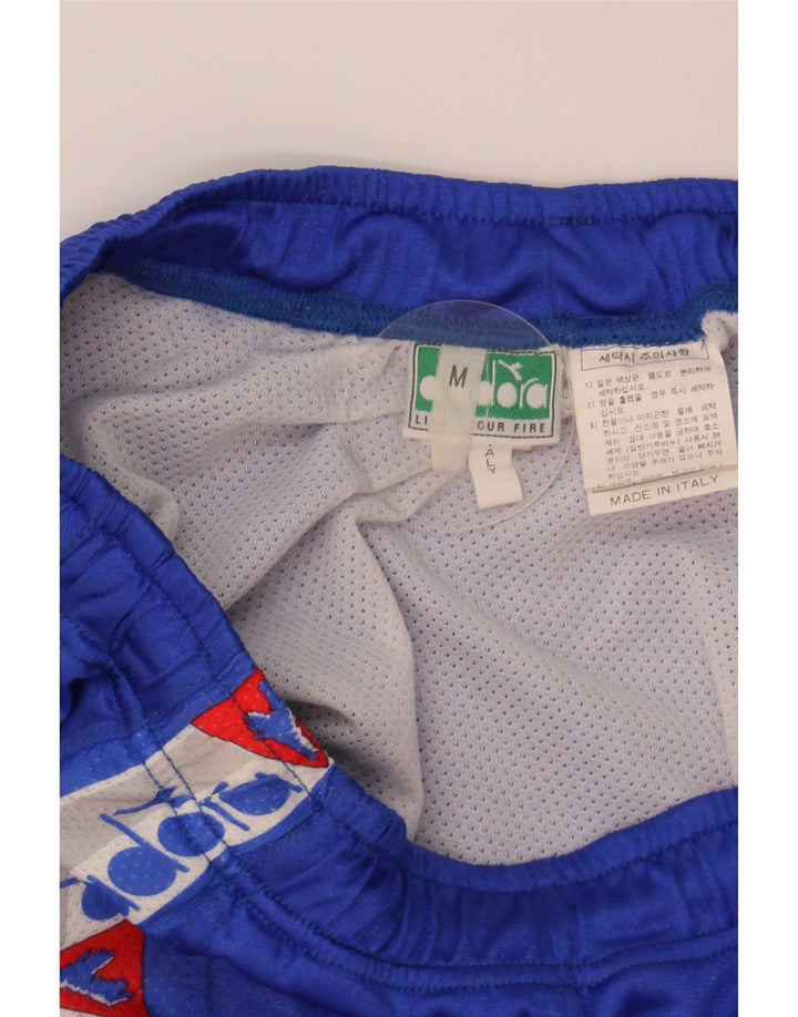 Diadora Herre grafiske svømmeshorts Medium Blue Colourblock Polyamid
