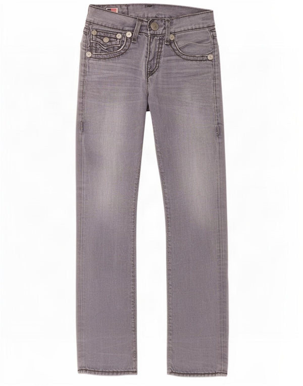 True Religion Lige jeans til kvinder W28 L32 Grå bomuld