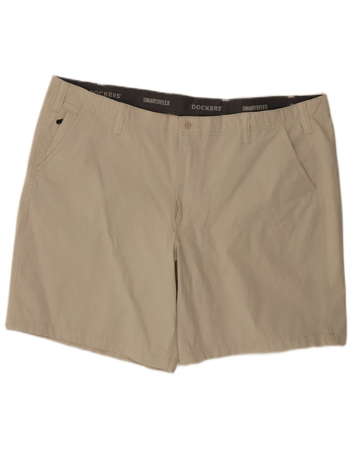 DOCKERS Chino Shorts til mænd W48 4XL Beige Bomuld