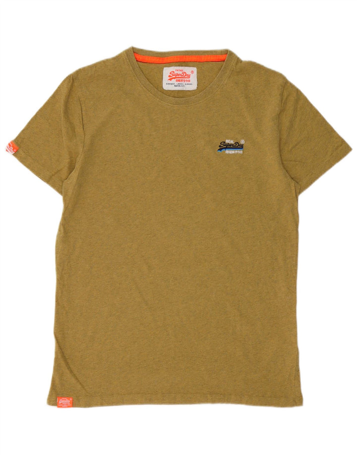 SUPERDRY Herre T-Shirt Top Lille Khaki Bomuld